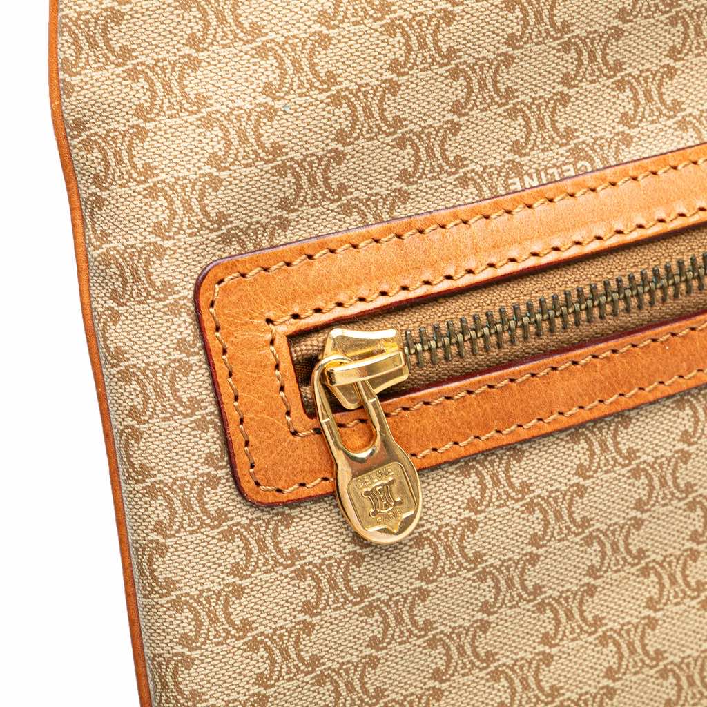 Celine Macadam Coated Canvas Clutch - Image 11