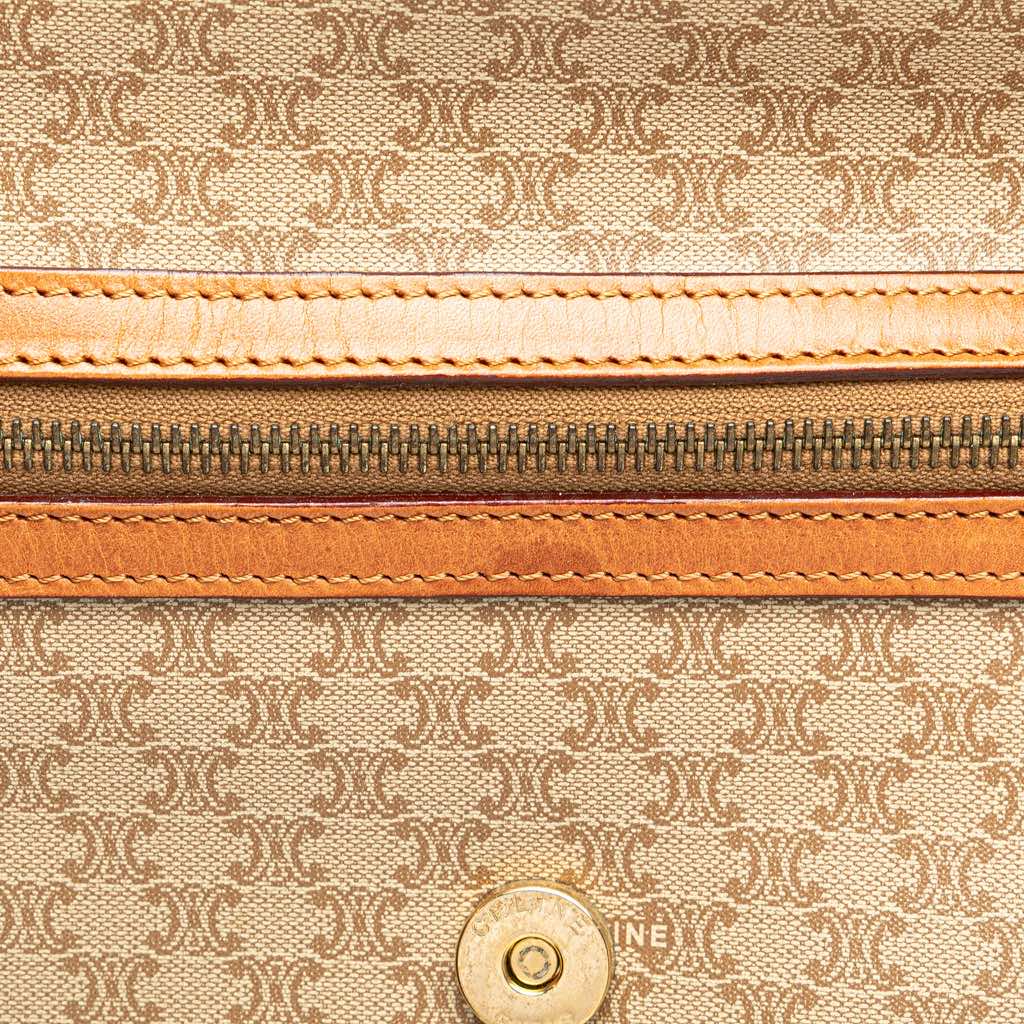 Celine Macadam Coated Canvas Clutch - Image 12