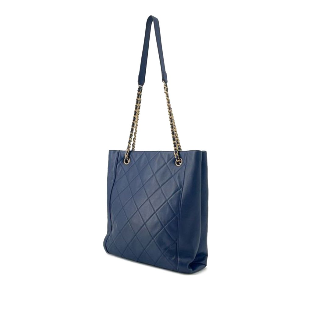 Chanel CC Quilted Calfskin Front Pocket Shopping Bag - 2