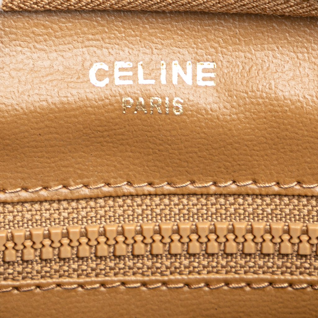 Celine Macadam Coated Canvas Clutch - Side view