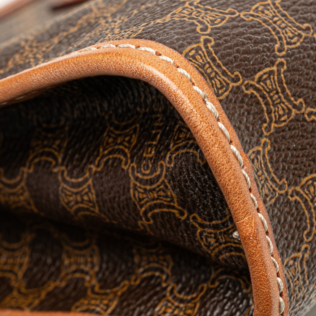 Celine Macadam Coated Canvas Clutch - Image 11