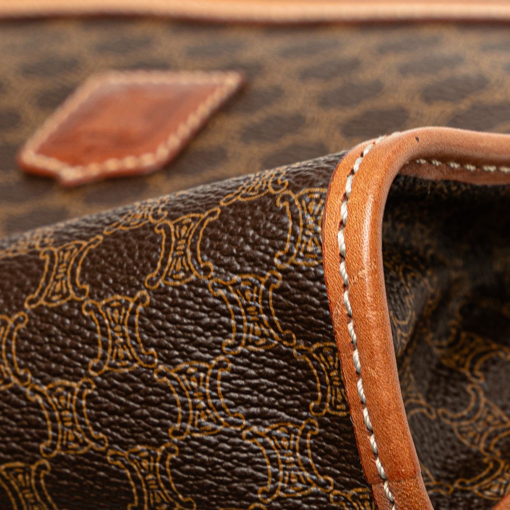 Celine Macadam Coated Canvas Clutch - Image 12