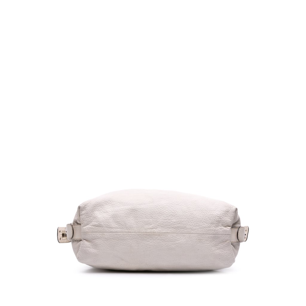 Gucci Large Pebbled Calfskin Bamboo Bar Tassel Tote - Image 6