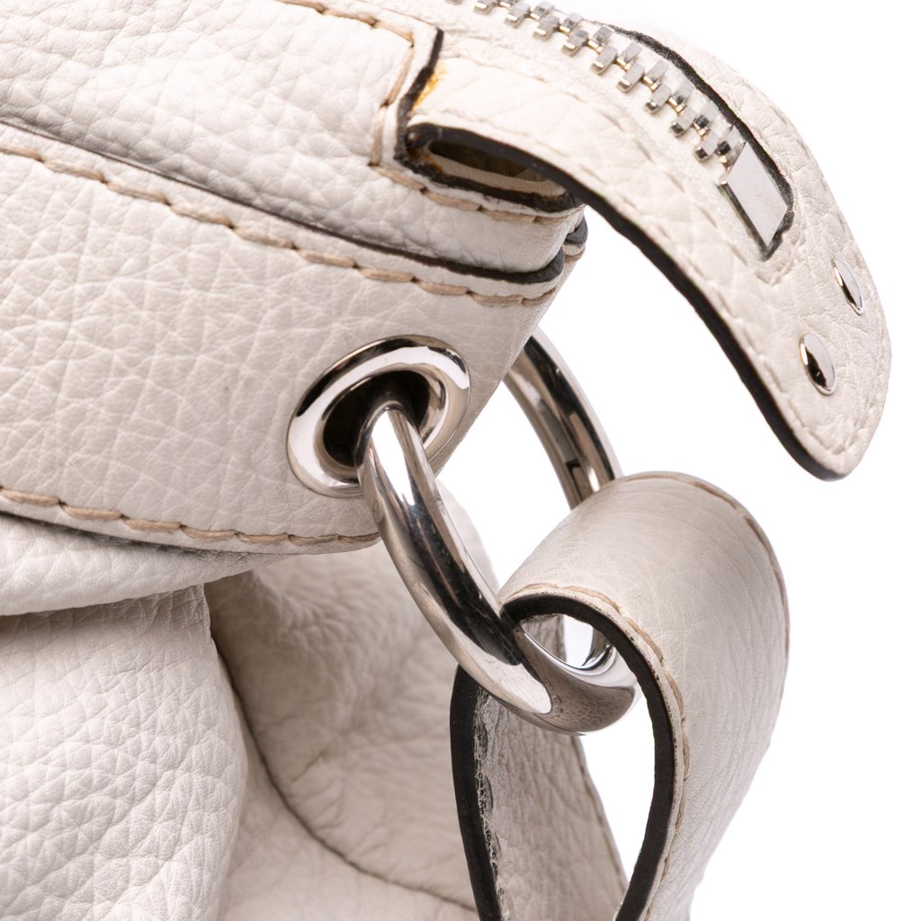 Gucci Large Pebbled Calfskin Bamboo Bar Tassel Tote - Image 12