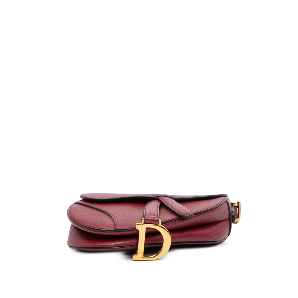 Dior Mini Grained Calfskin Saddle Bag - 3