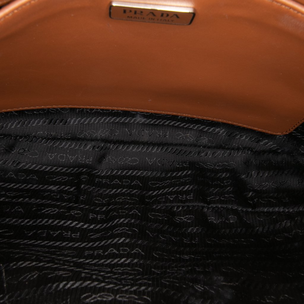 Prada Brushed Leather Cleo Shoulder Bag - 4