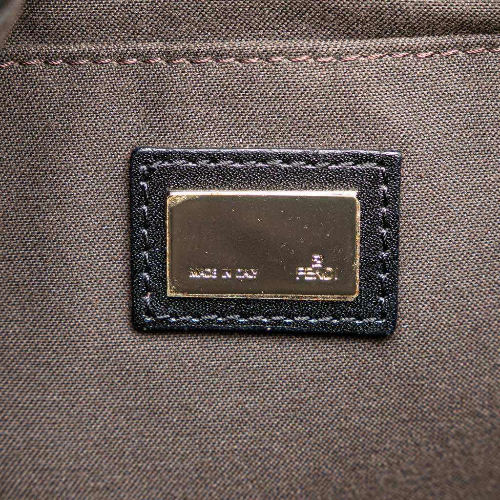 Fendi Zucchino Canvas Chef Front Pocket Shopping Tote - Side view