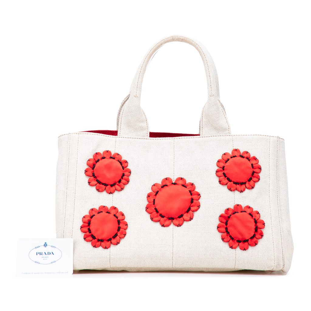 Prada Canvas Canapa Mistolino Tote - Image 15