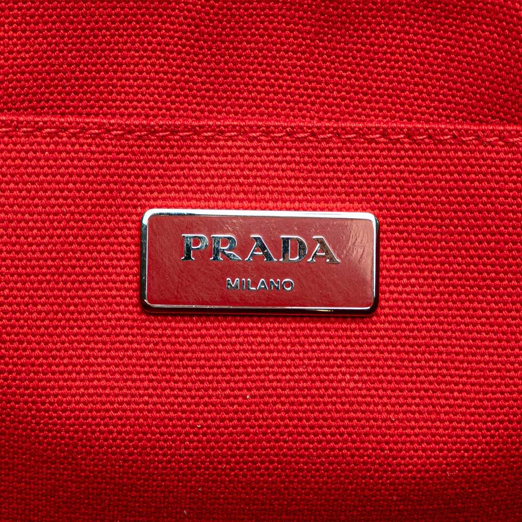 Prada Canvas Canapa Mistolino Tote - Side view