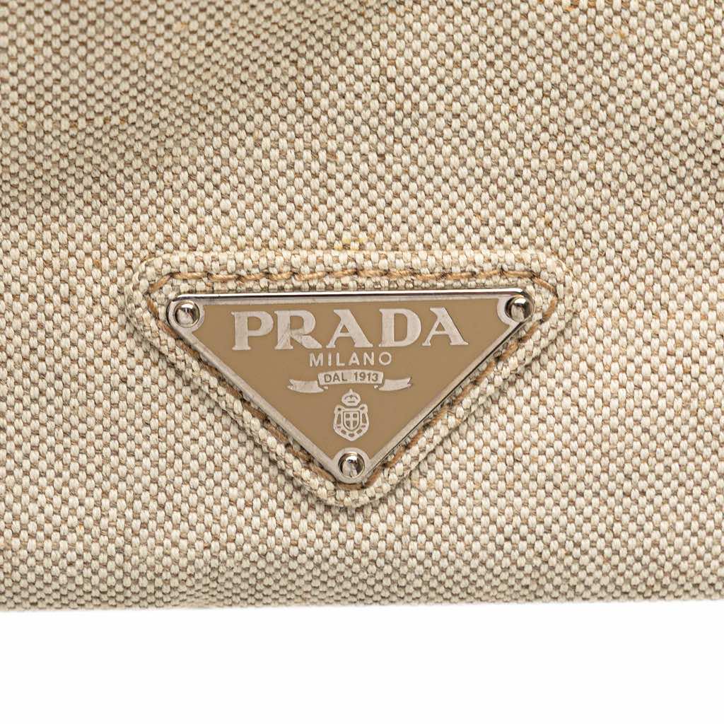 Prada Canvas Canapa Mistolino Tote - Image 11