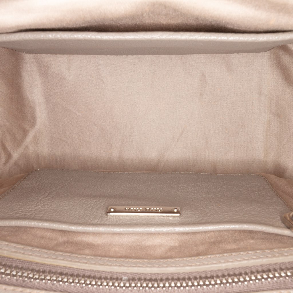 Miu Miu Leather Satchel - 4