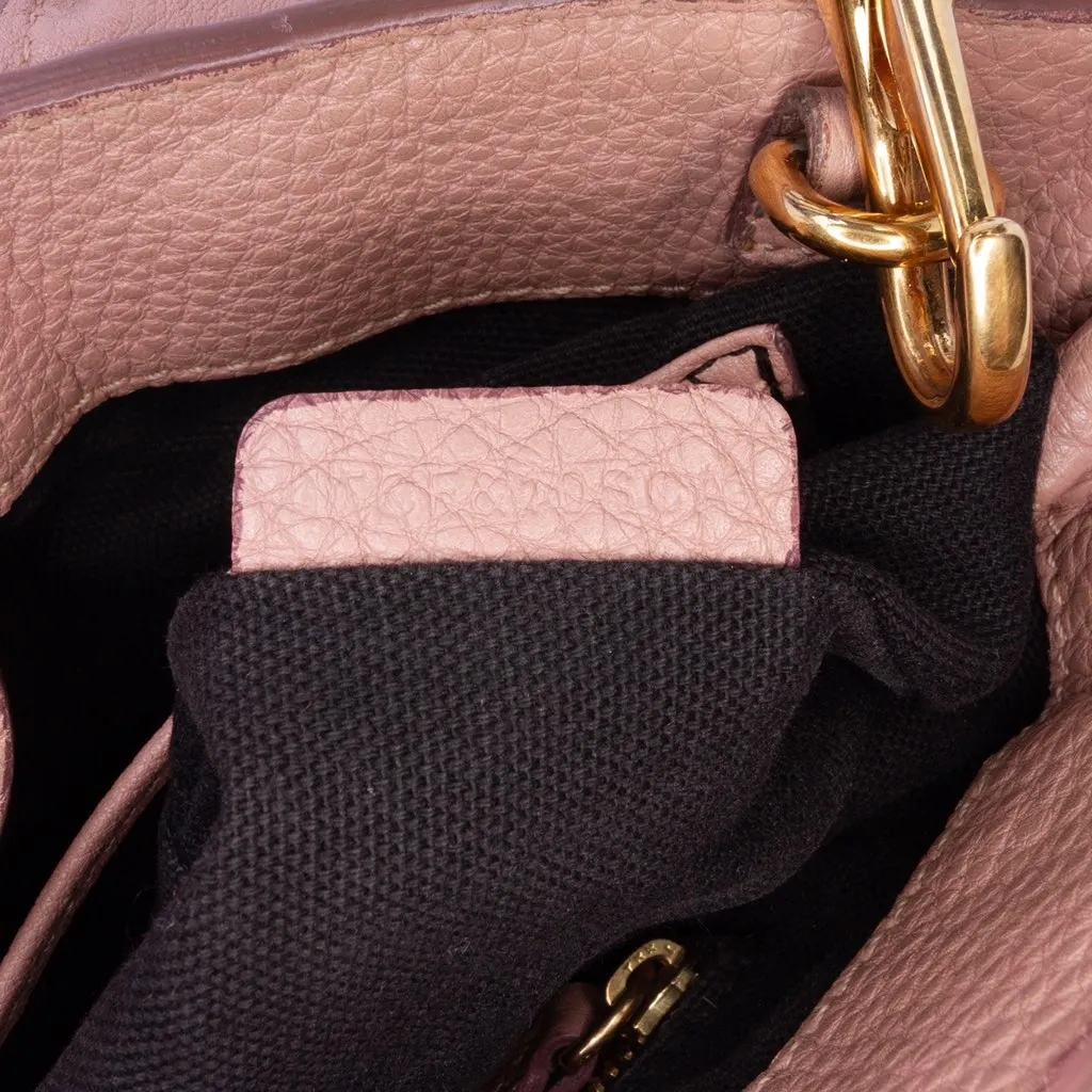 Burberry Small Calfskin and House Check Banner Bag Pink Leather Good - Box View