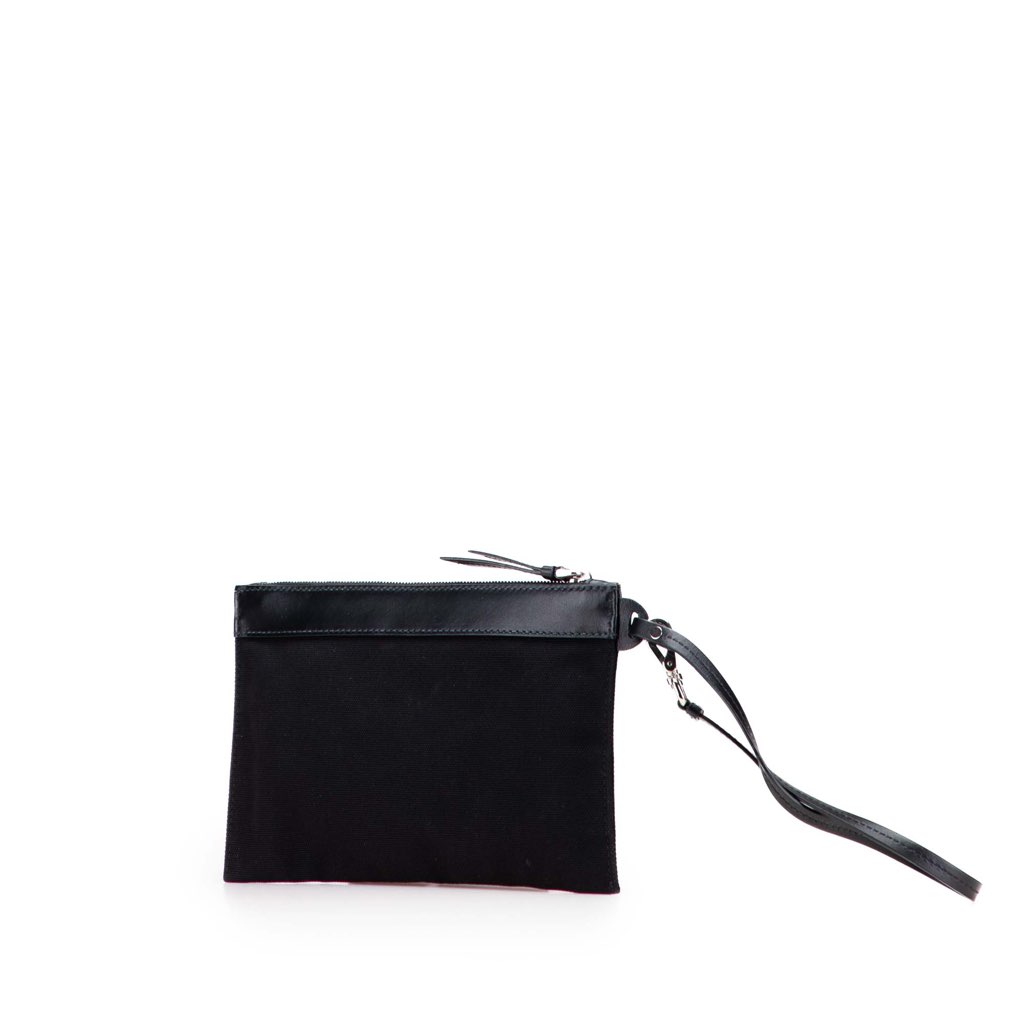 Prada Canvas Canapa Clutch - Back view