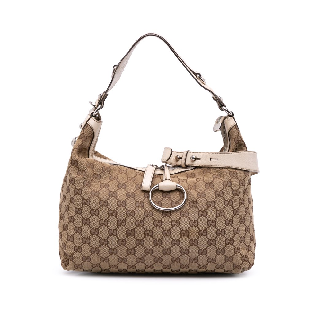 Gucci Medium GG Canvas Icon Bit Satchel