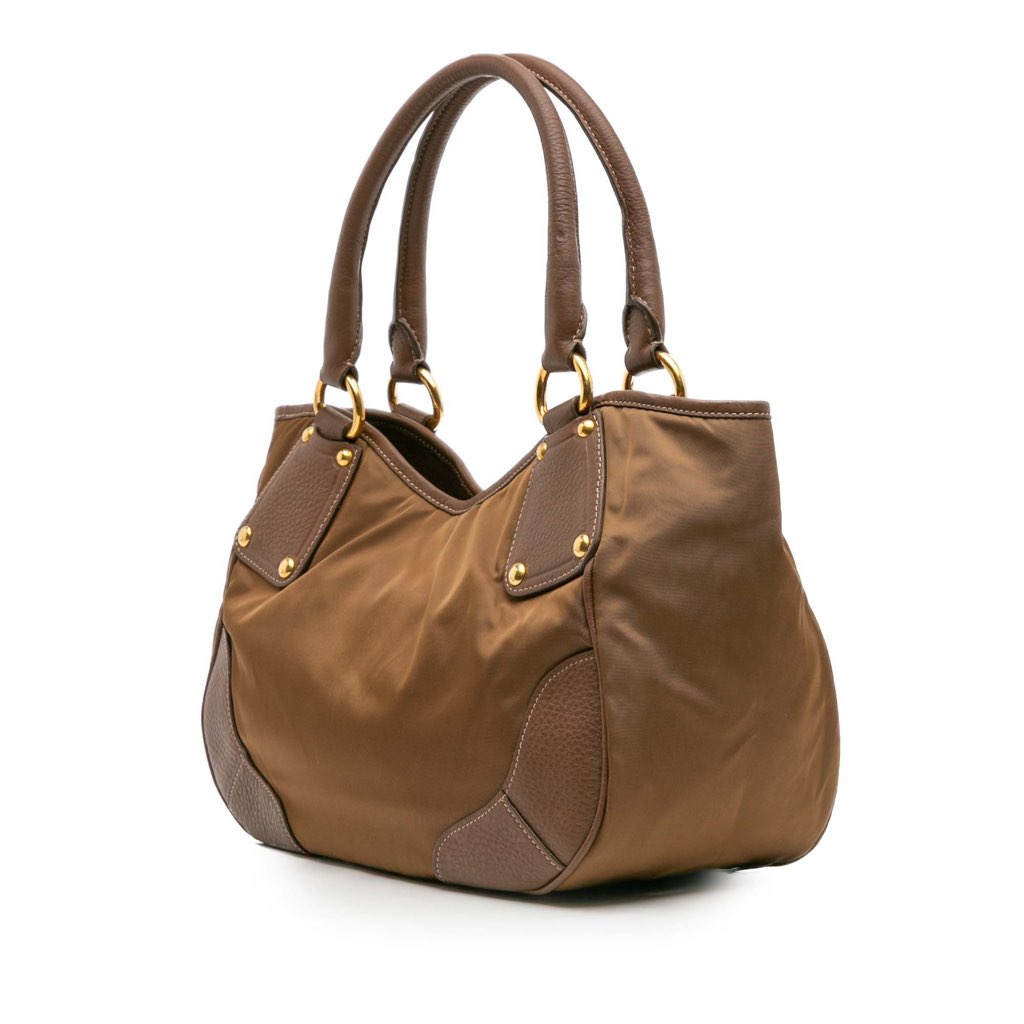 Prada Tessuto and Leather Tote - 2