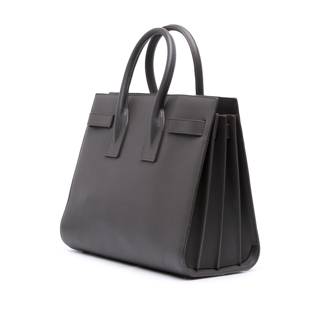 Saint Laurent Small Leather Sac De Jour Satchel - 2