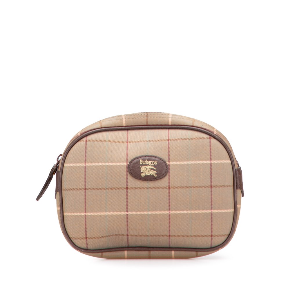 Burberry Vintage Check Canvas Clutch