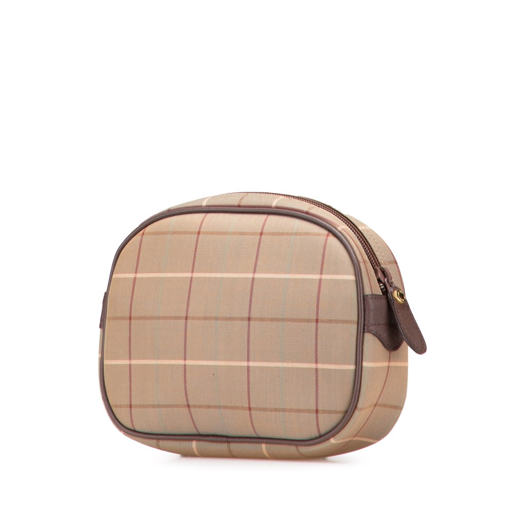 Burberry Vintage Check Canvas Clutch - Back view