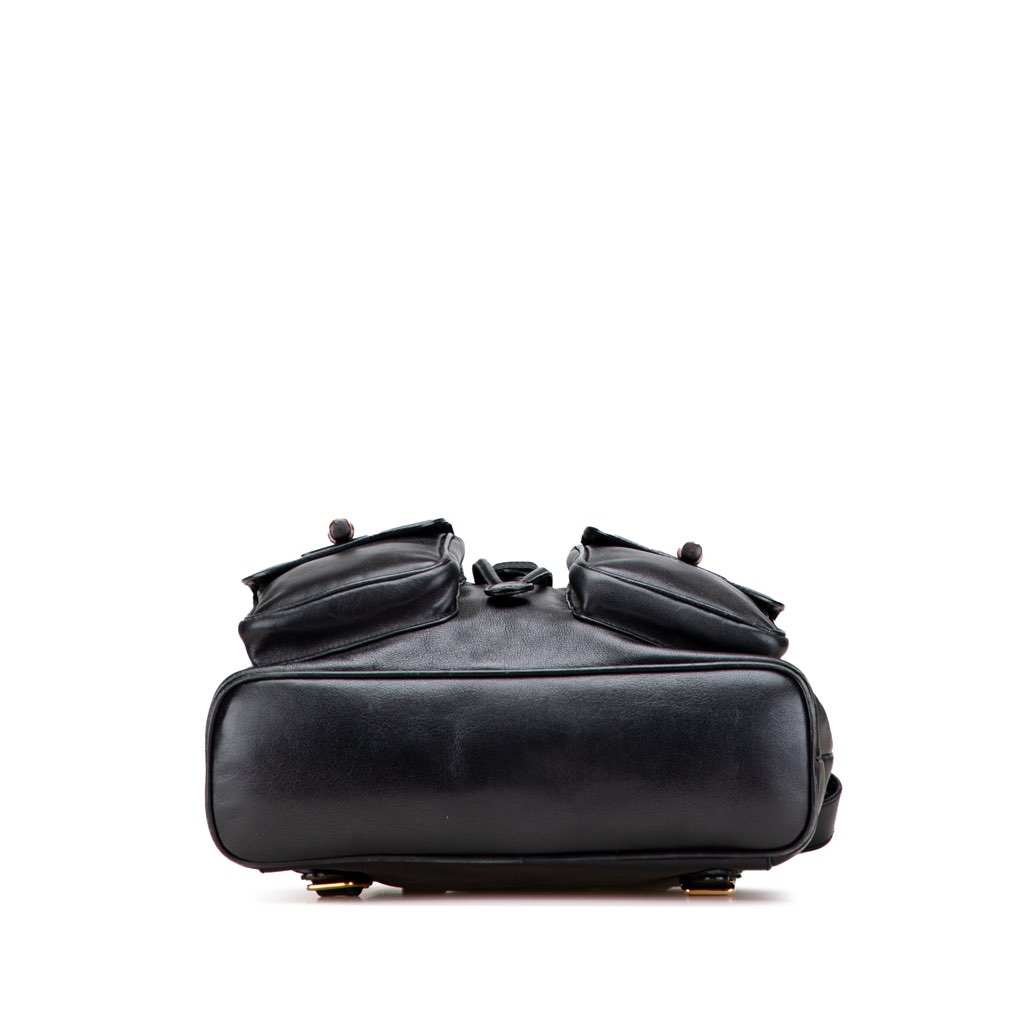 Gucci Calfskin Bamboo Drawstring Backpack - 3