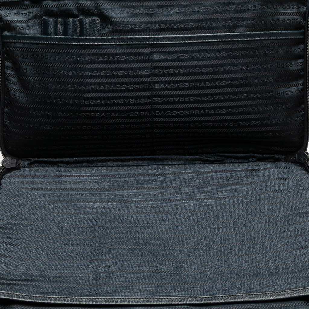 Prada Saffiano Trimmed Tessuto Business Bag - 4