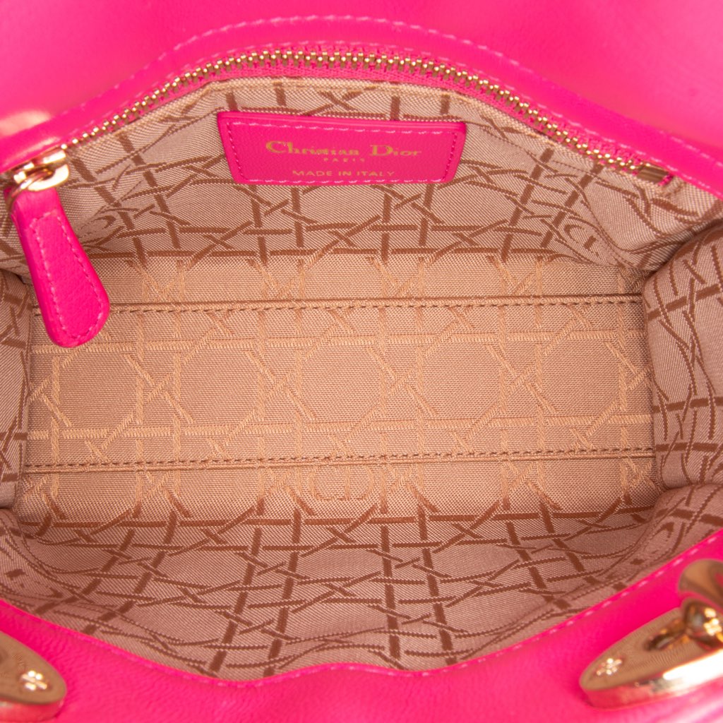 Dior Mini Lambskin Cannage Lady Dior - 4