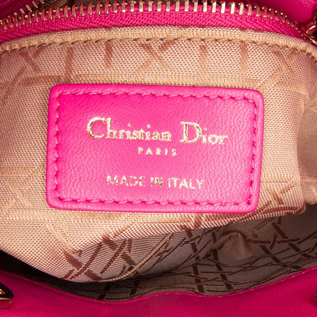 Dior Mini Lambskin Cannage Lady Dior - 5