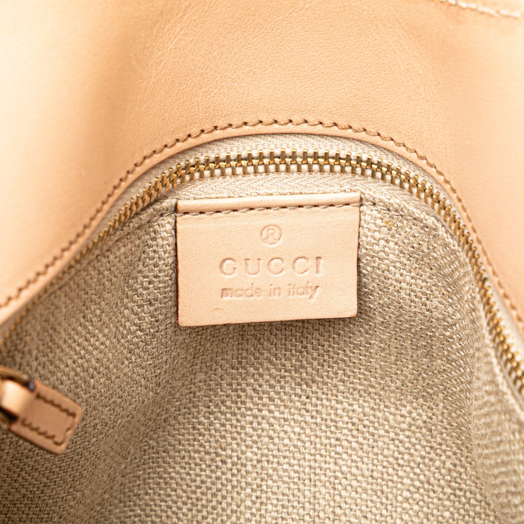 Gucci Flora Canvas Bamboo Handbag - 5