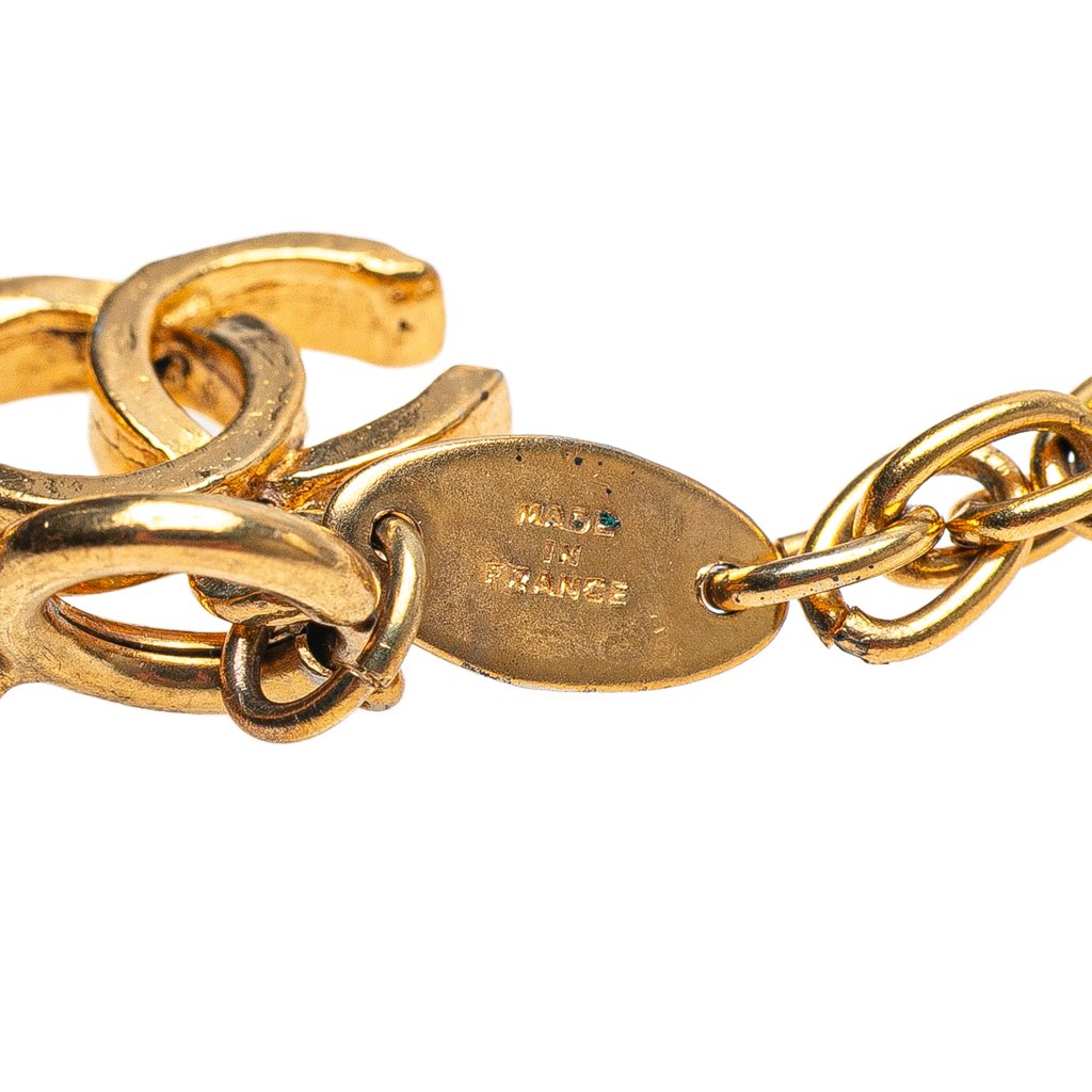 Chanel Gold Plated CC Chain Bracelet - 5
