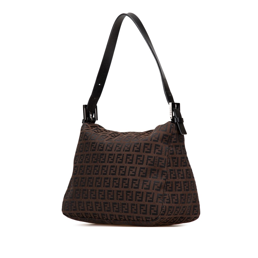 Fendi Zucchino Canvas Double Flap Mamma - 2