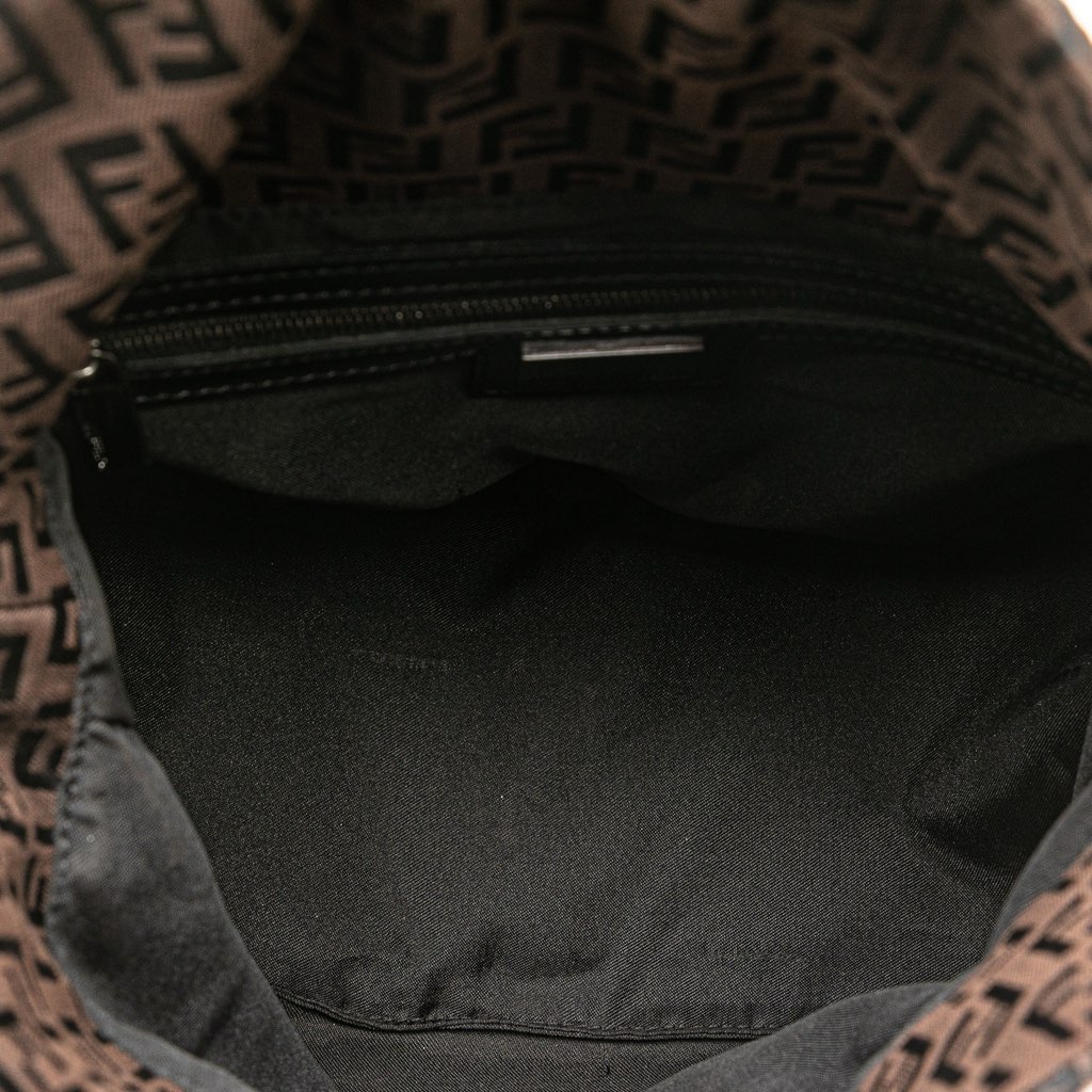 Fendi Zucchino Canvas Double Flap Mamma - 4