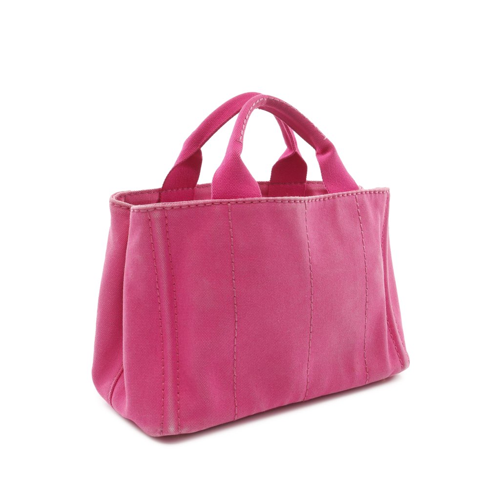 Prada Small Canvas Canapa Logo Satchel - 2