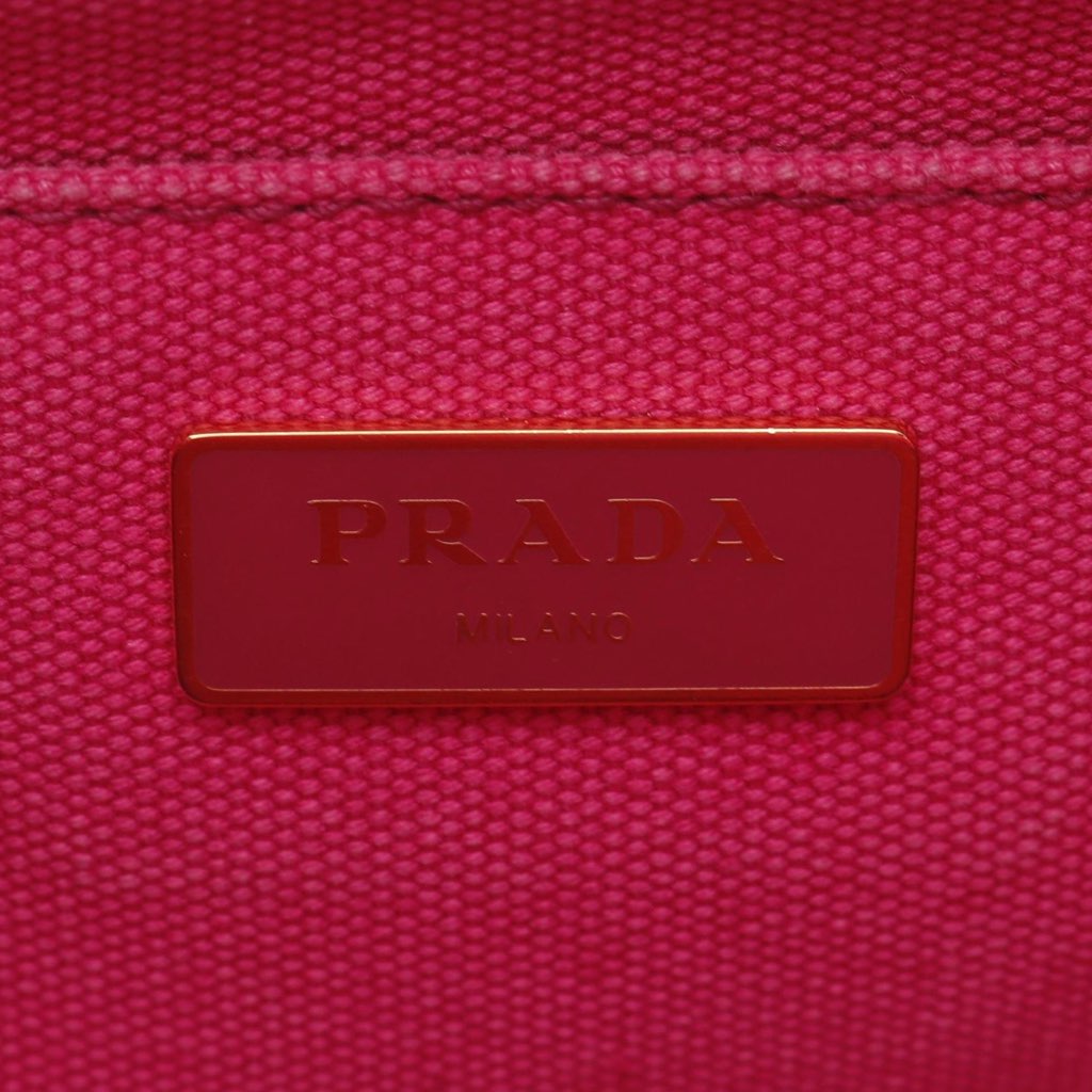 Prada Small Canvas Canapa Logo Satchel - 4