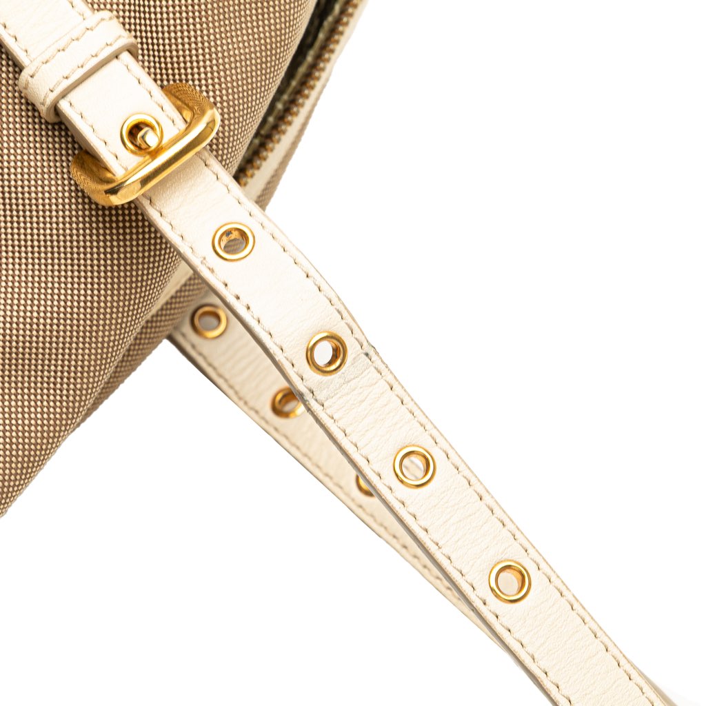 Prada Canvas Canapa Logo Shoulder Bag - Image 11