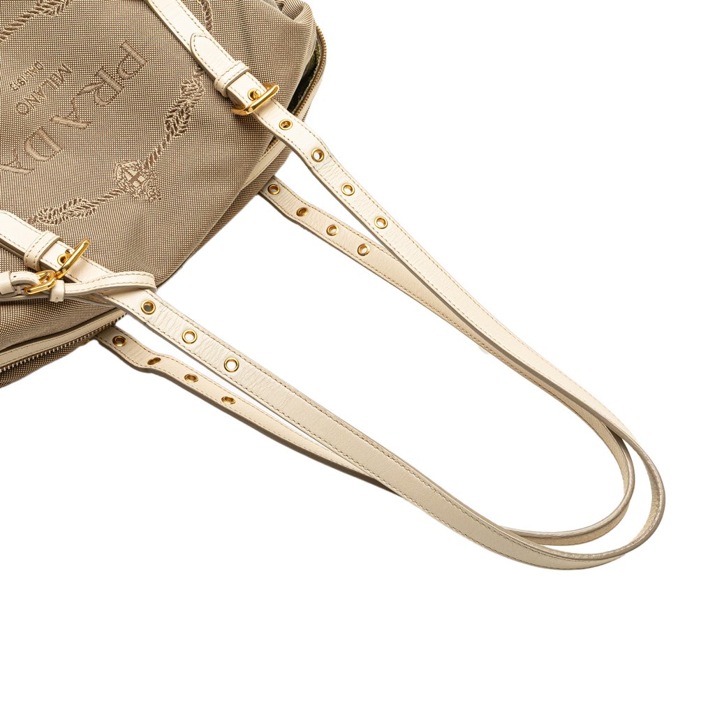 Prada Canvas Canapa Logo Shoulder Bag - Image 12