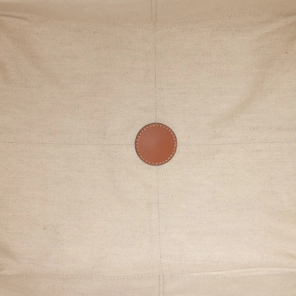 Loewe Large Canvas Cushion Tote Brown Canvas Good - Model View
