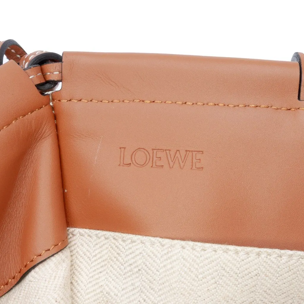 Loewe Large Canvas Cushion Tote Brown Canvas Good - Box View