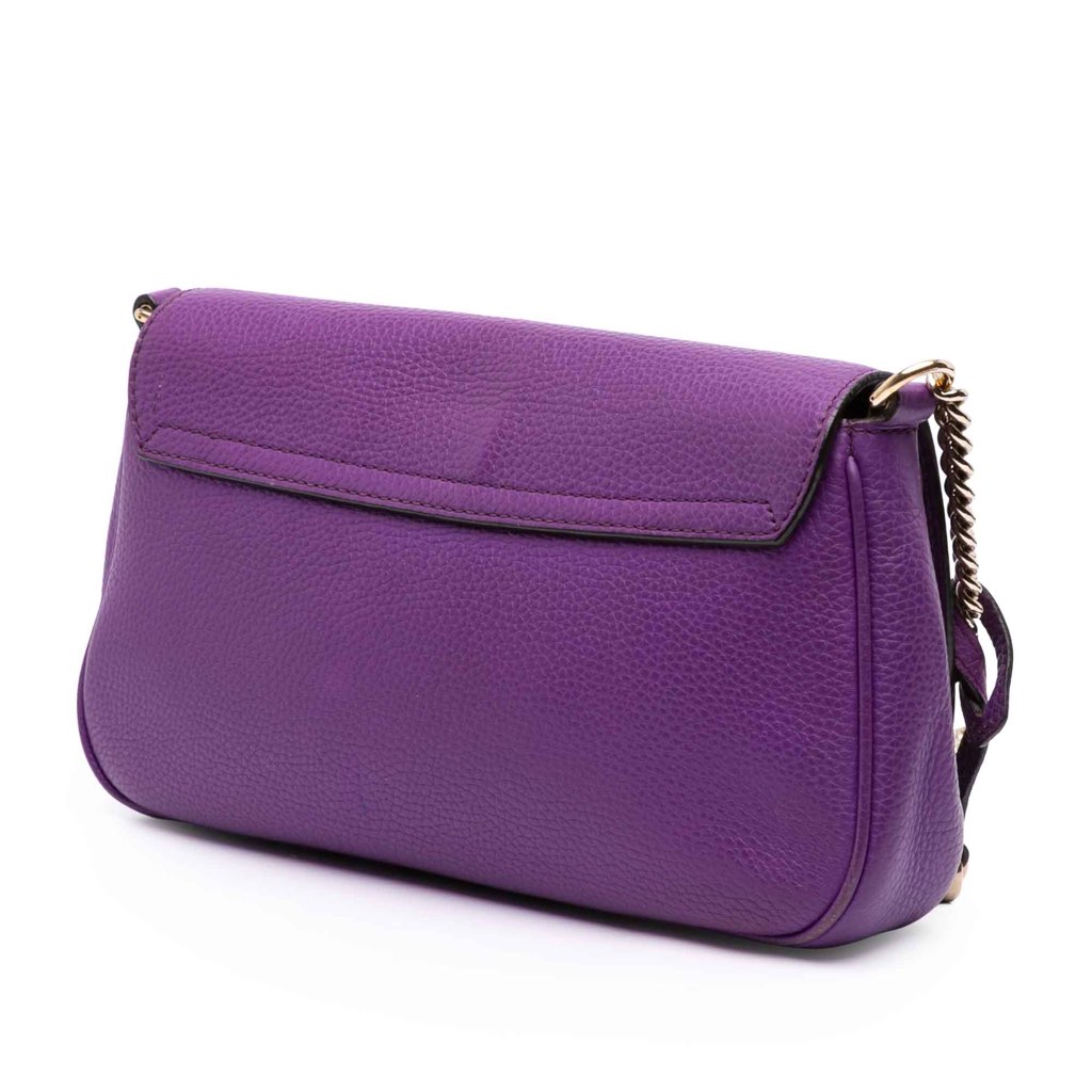 Gucci Medium Leather Soho Chain Flap Crossbody - 2