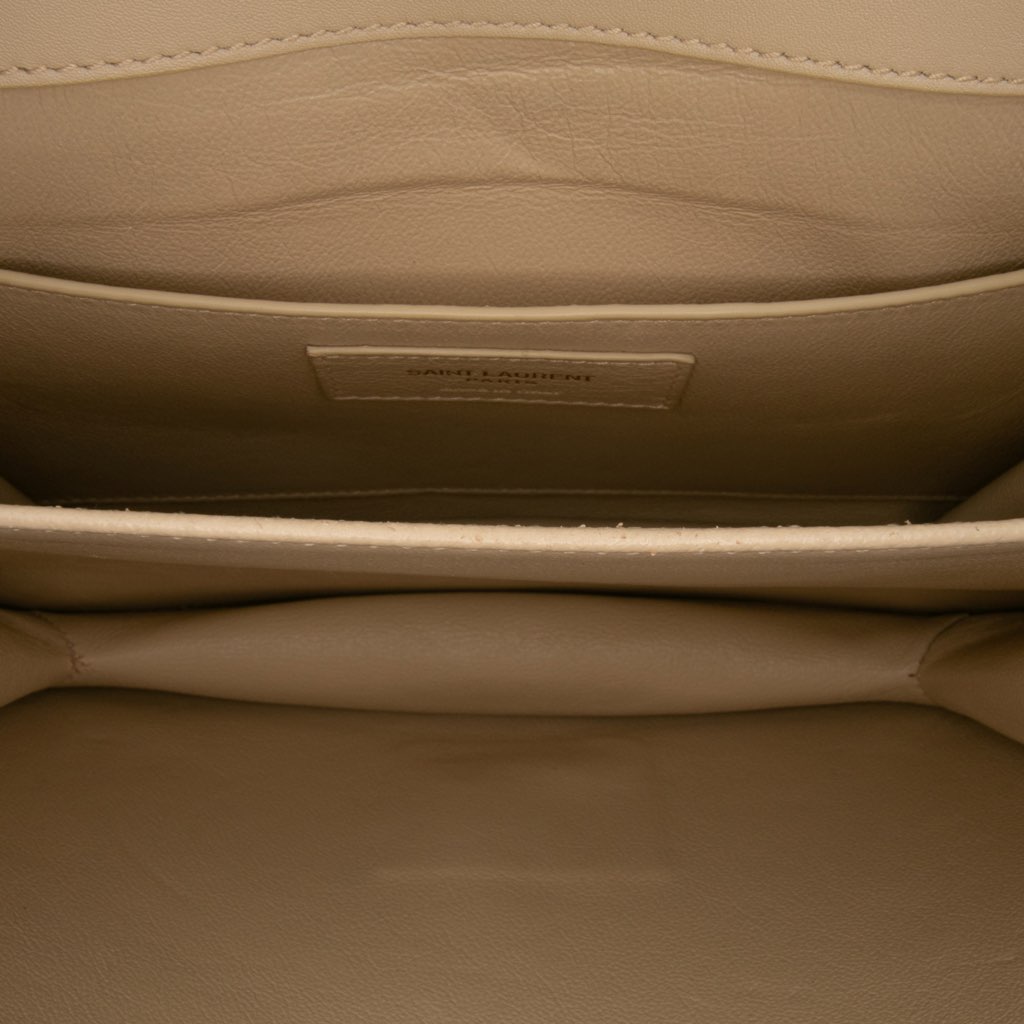 Saint Laurent Medium Quilted Suede Monogram Solferino Crossbody - 4