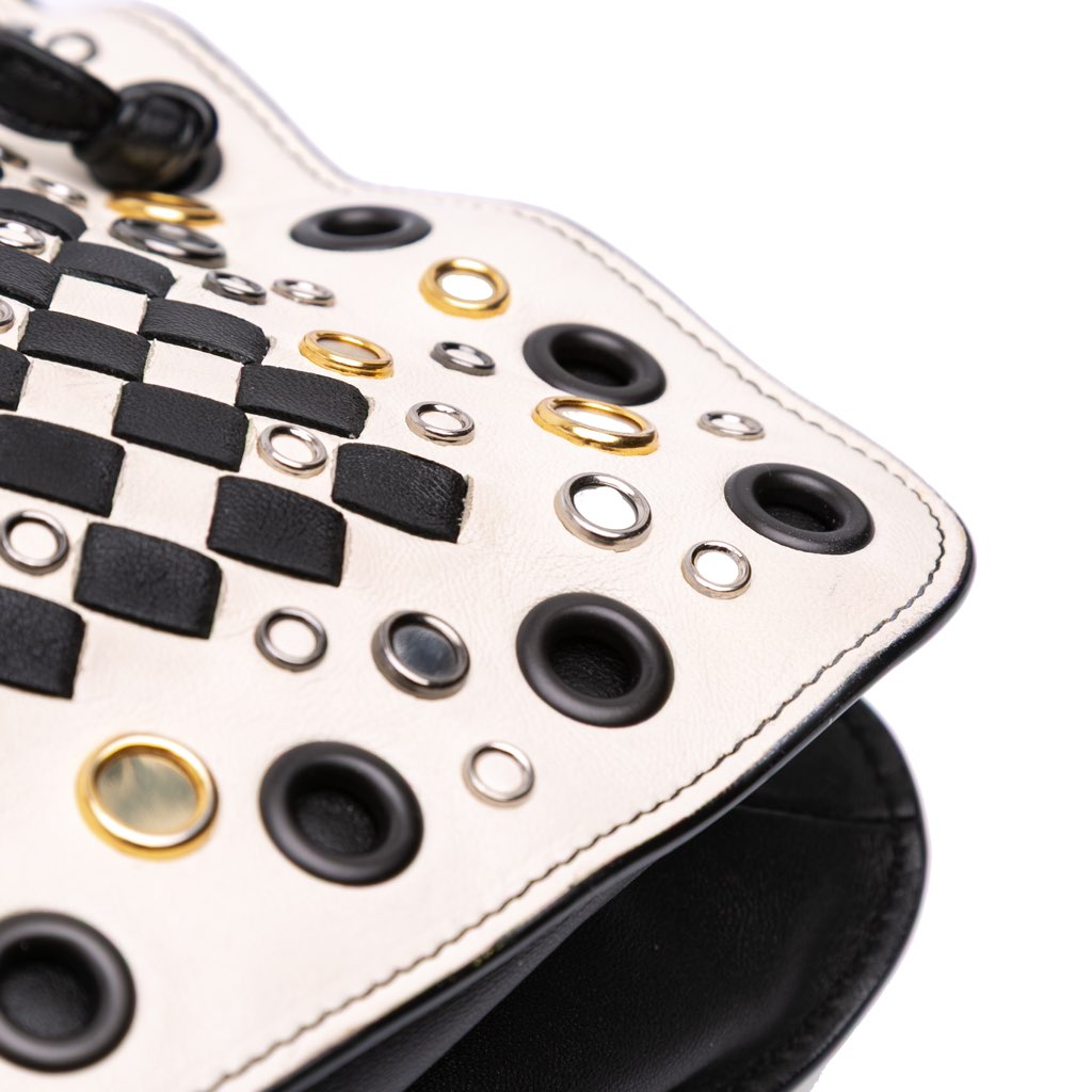 Bottega Veneta Nappa Intrecciato Check Grommet Palio Crossbody - Image 11