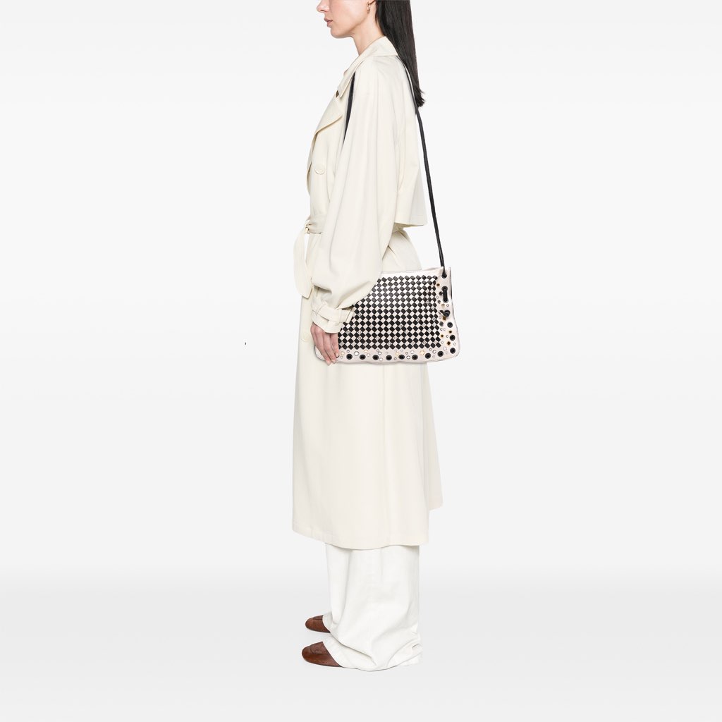 Bottega Veneta Nappa Intrecciato Check Grommet Palio Crossbody - Image 12