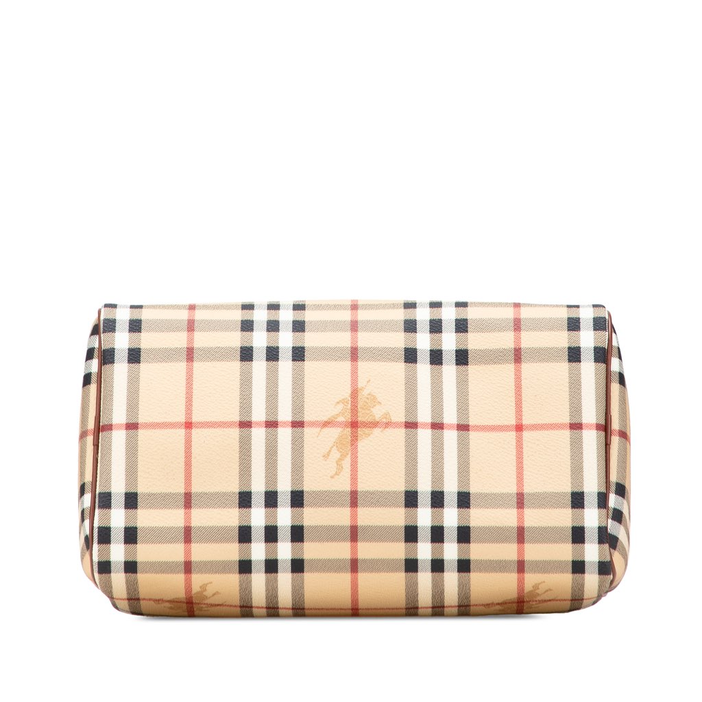 Burberry Haymarket Check Coated Canvas Boston Bag - 3