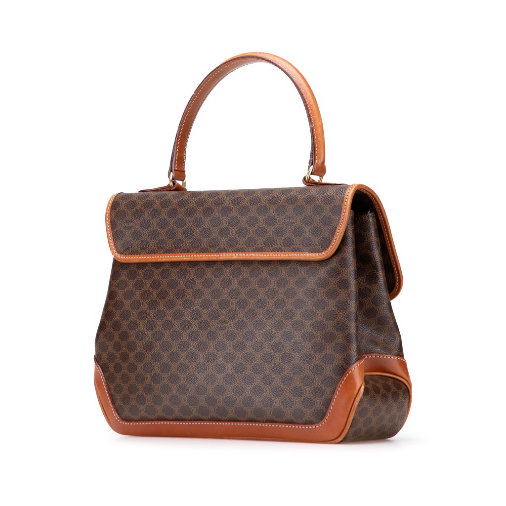 Celine Macadam Coated Canvas Handbag - 2