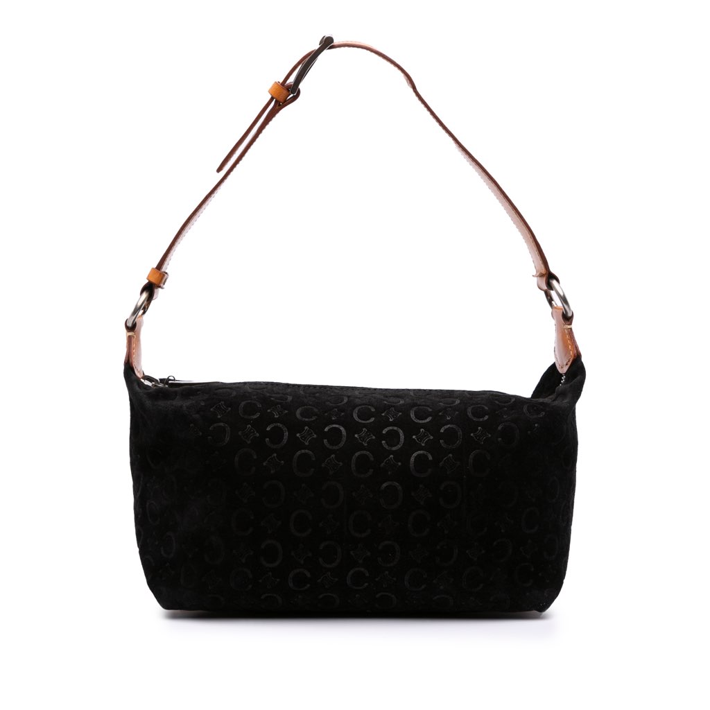 Celine C Macadam Suede Shoulder Bag