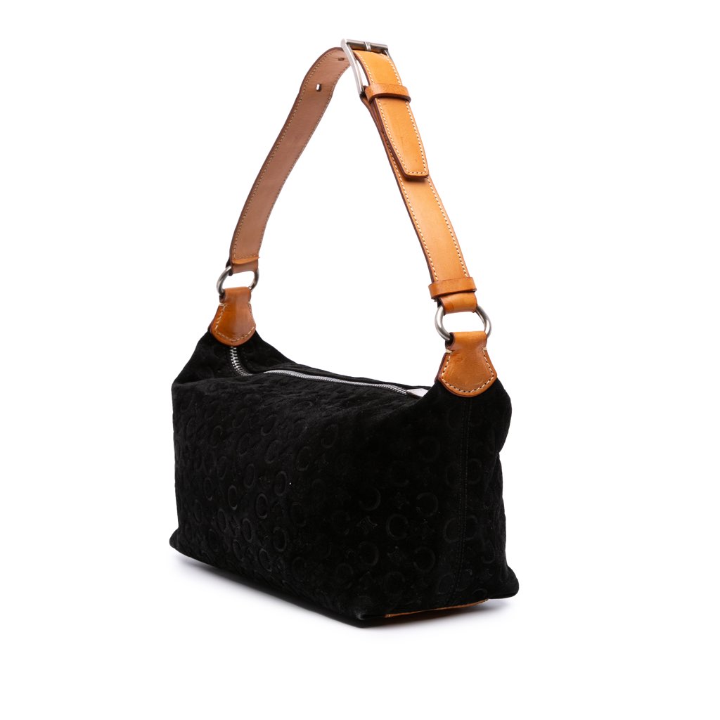 Celine C Macadam Suede Shoulder Bag - 2