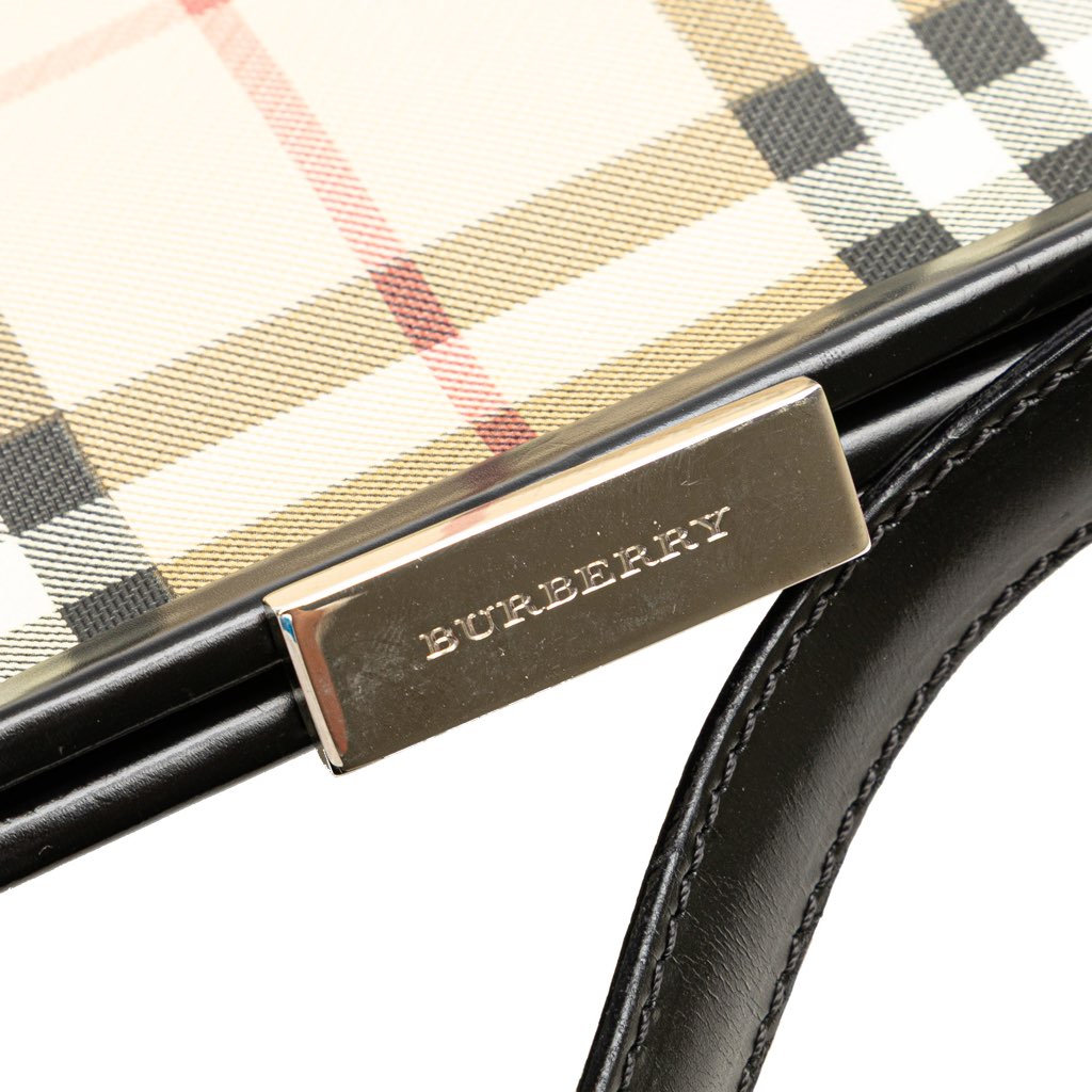 Burberry House Check Canvas Frame Handbag - 5