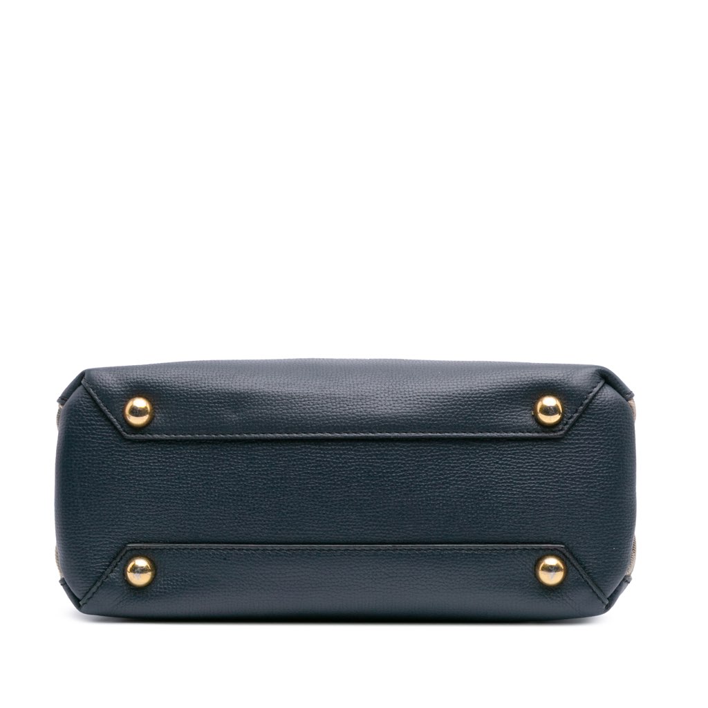 Burberry Small House Check and Leather Banner Satchel - 3