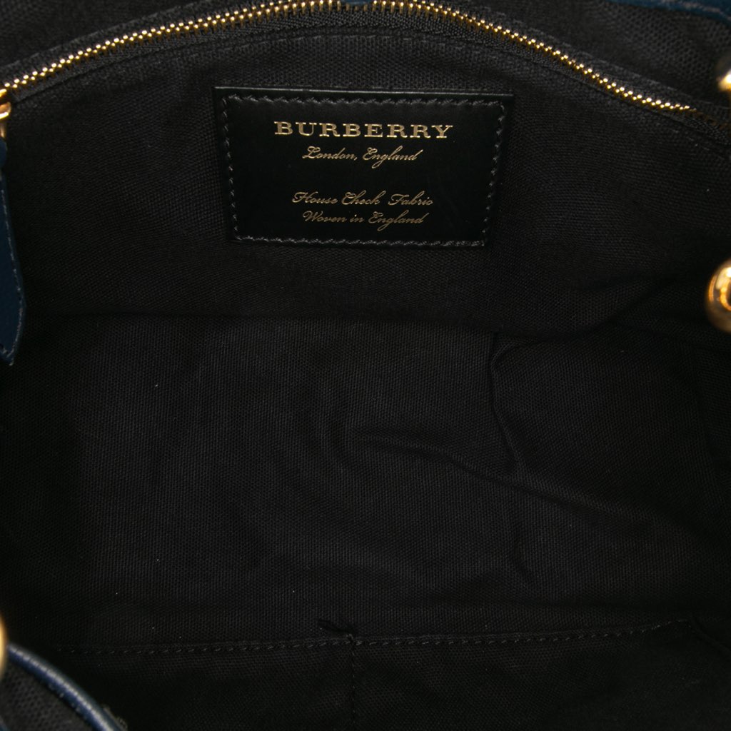 Burberry Small House Check and Leather Banner Satchel - 4