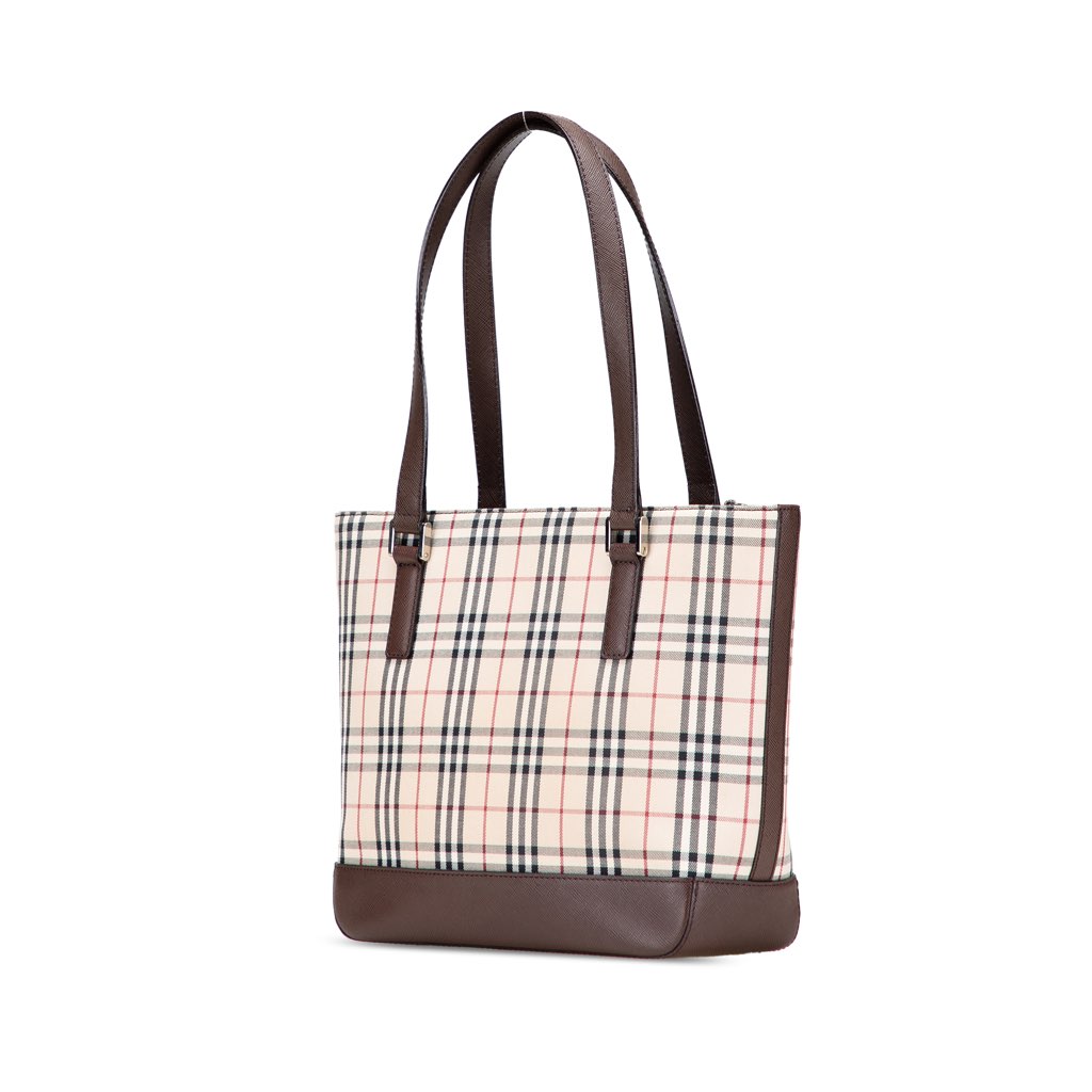 Burberry House Check Canvas Tote - Back view