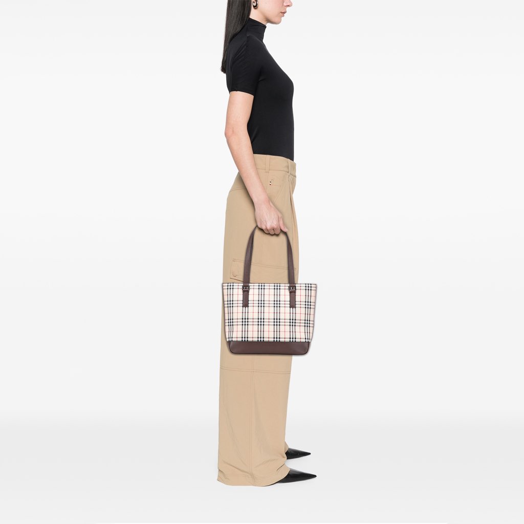 Burberry House Check Canvas Tote - Image 13
