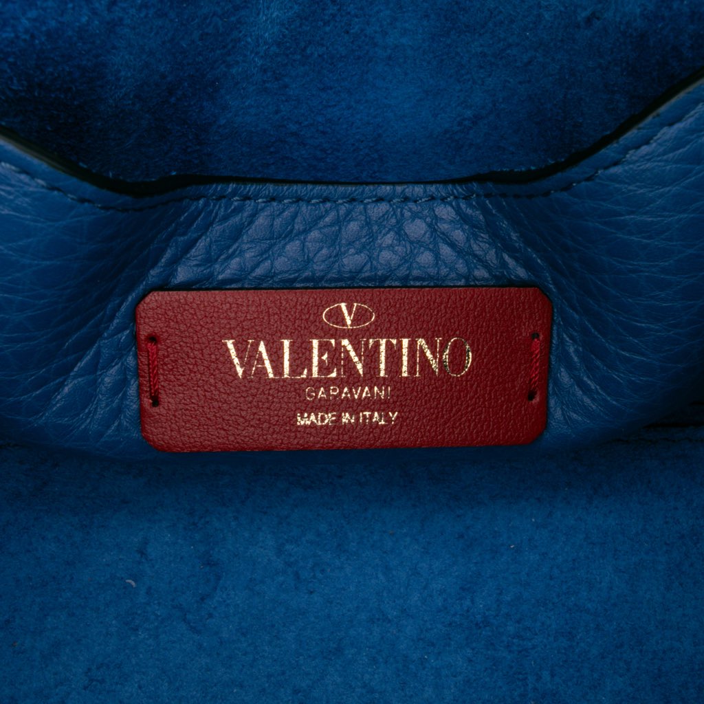 Valentino Mini Pebbled Calfskin Rockstud Flap Crossbody - 5